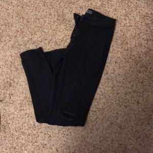 Black jeggings
